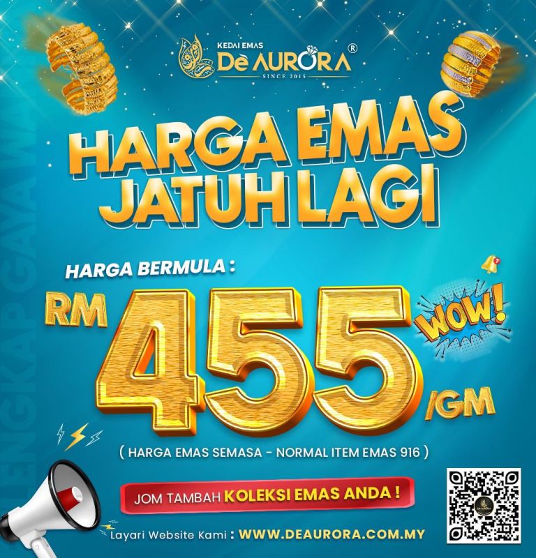 HARGA EMAS JATUH !!!