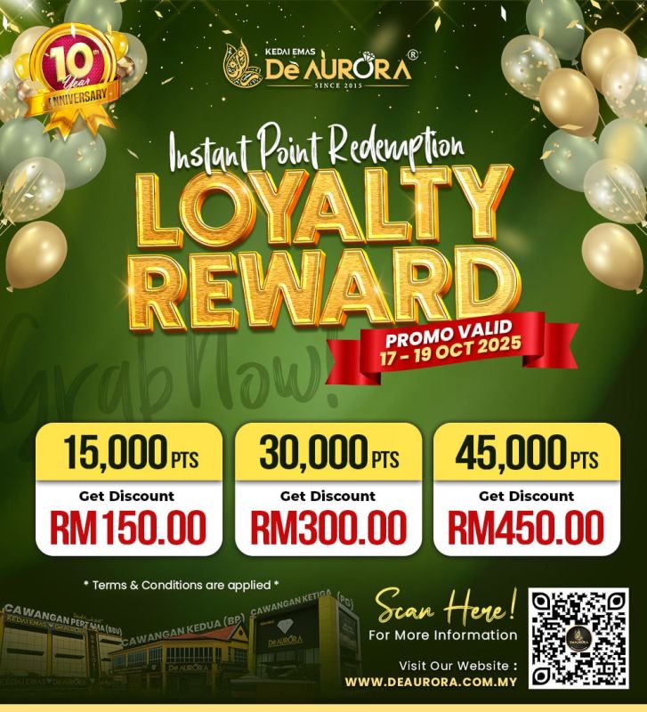 REDEEM LOYALTY REWARD !!