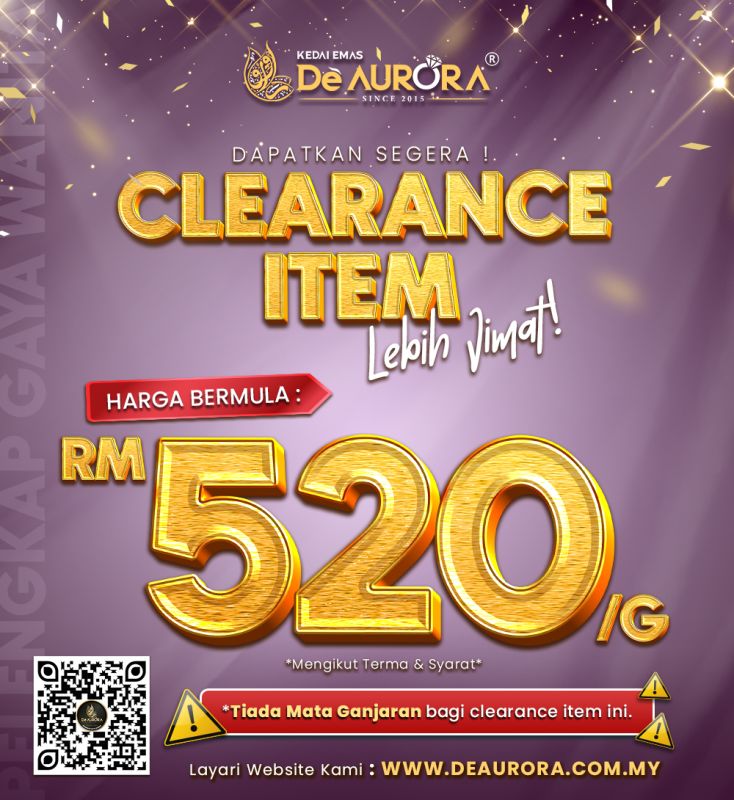 PROMOSI CLEARANCE ITEM !!