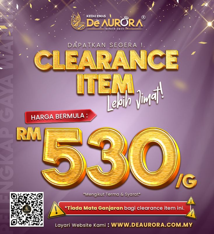 PROMOSI CLEARANCE ITEM !!
