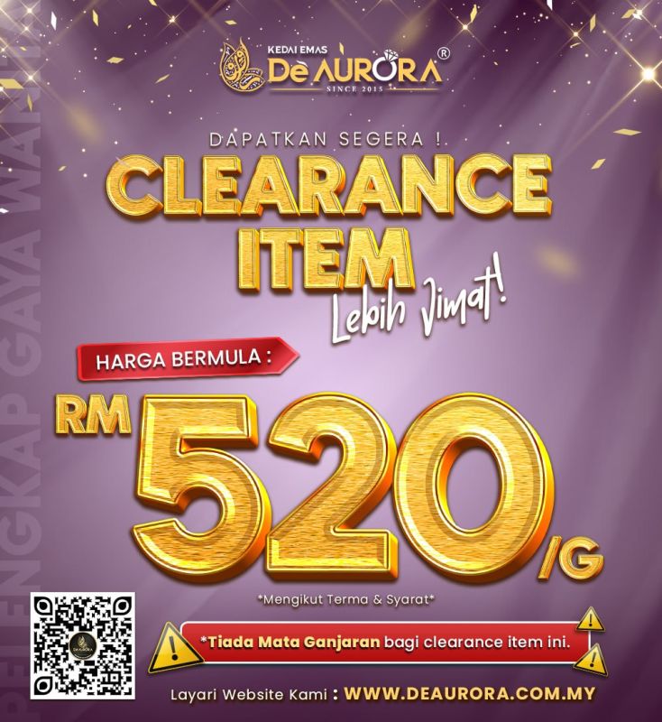 PROMOSI CLEARANCE ITEM !!