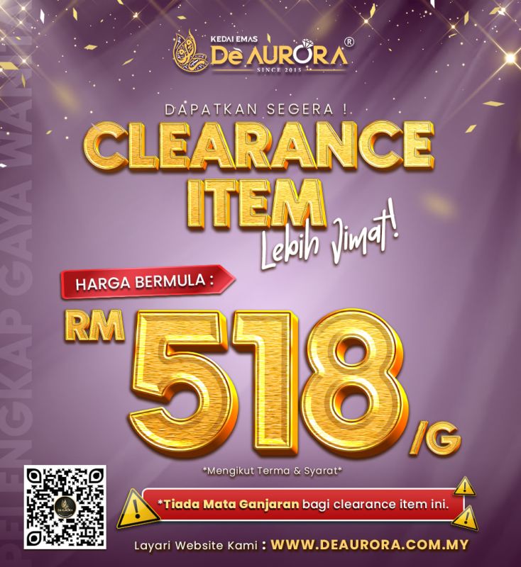 PROMOSI CLEARANCE ITEM !!