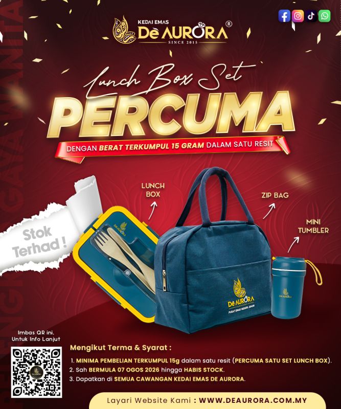 PERCUMA SET LUNCH BOX EXCLUSIVE DE AURORA !!