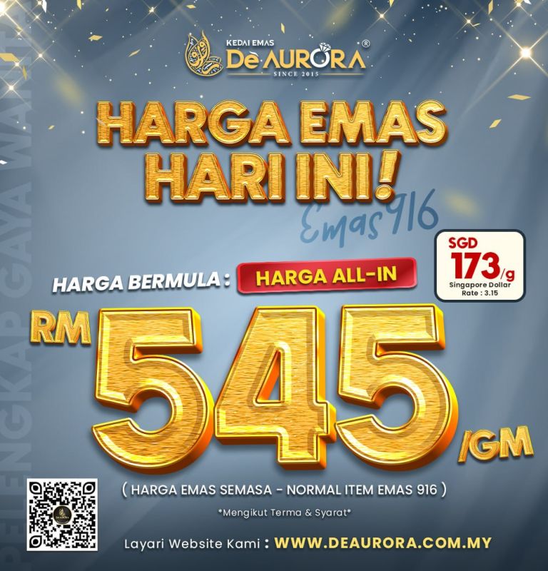 HARGA BERMULA RM553/G