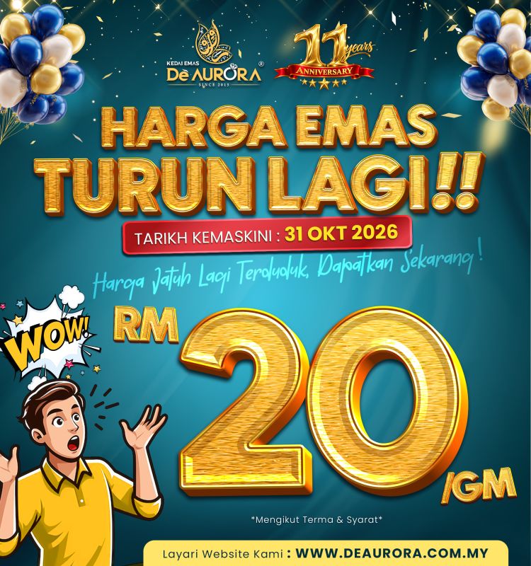 HARGA EMAS TURUN !!!