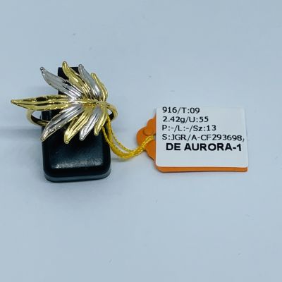Cincin Fesyen 916 - DAUN GANJA 2C