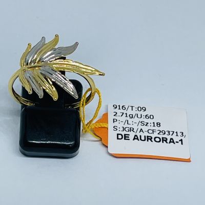 Cincin Fesyen 916 - DAUN GANJA 2C