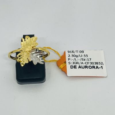 Cincin Fesyen 916 - FESYEN DAUN 2C