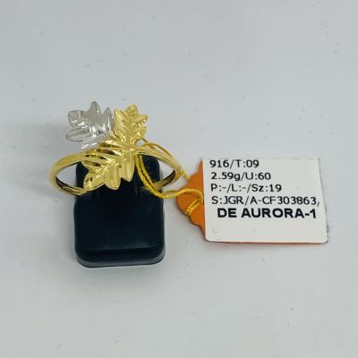 Cincin Fesyen 916 - FESYEN DAUN 2C