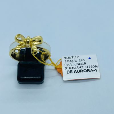 Cincin Fesyen 916 - RIBBON WHITE ENAMEL 