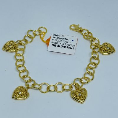 Rantai Tangan 916 - KENDI GANTUNG LOVE STONE 1C