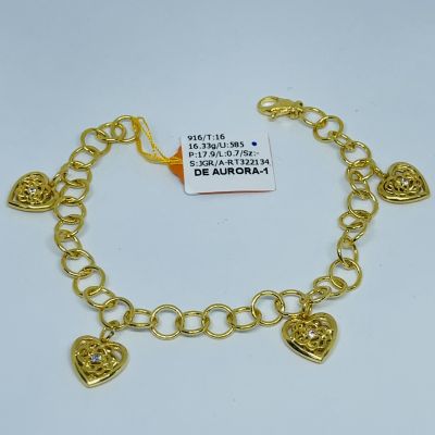 Rantai Tangan 916 - KENDI GANTUNG LOVE STONE 1C