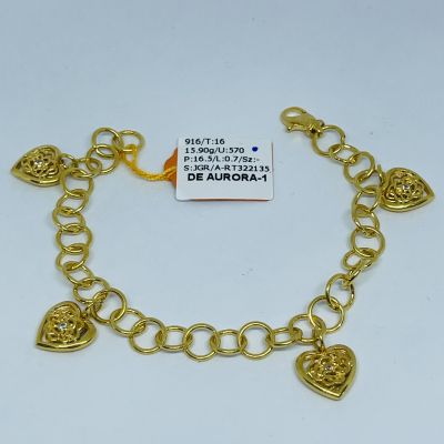 Rantai Tangan 916 - KENDI GANTUNG LOVE STONE 1C