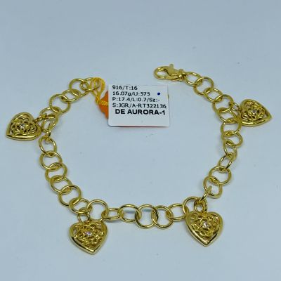 Rantai Tangan 916 - KENDI GANTUNG LOVE STONE 1C