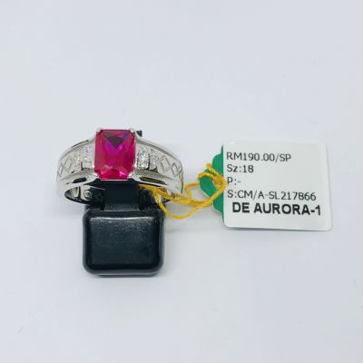 Cincin Perak 925 - BATU PERMATA MERAH