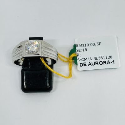 Cincin Perak 925 - BATU PUTIH