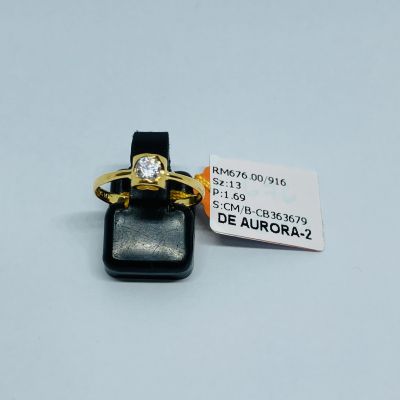 Cincin Permata 916 - ZIRCONIA