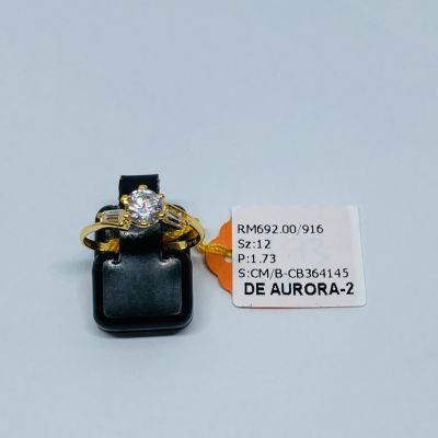 Cincin Permata 916 - ZIRCONIA