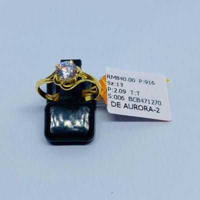 Cincin Permata 916 - ZIRCONIA