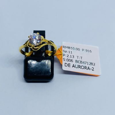 Cincin Permata 916 - ZIRCONIA