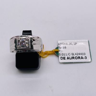 Cincin Perak 925 - BATU PUTIH