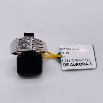 Cincin Perak 925 - BATU PUTIH