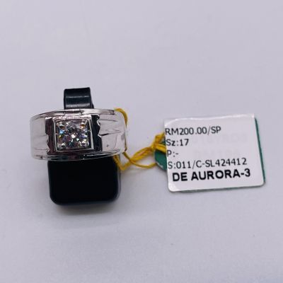 Cincin Perak 925 - BATU PUTIH