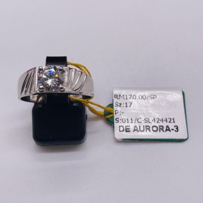 Cincin Perak 925 - BATU PUTIH