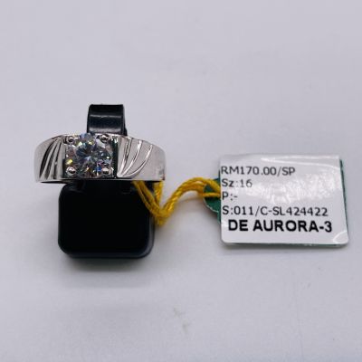 Cincin Perak 925 - BATU PUTIH
