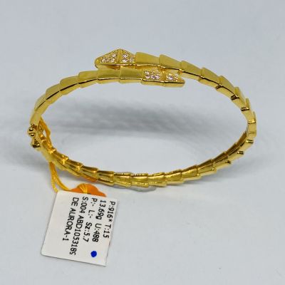 Bangle 916 - CATERPILLAR STONE 1C