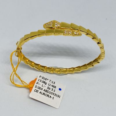 Bangle 916 - CATERPILLAR STONE 1C