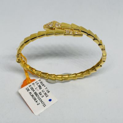 Bangle 916 - CATERPILLAR STONE 1C