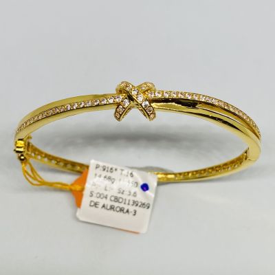 Bangle 916 - TIE KNOT STONE 1C