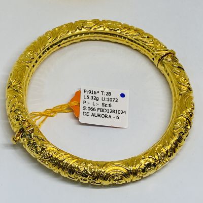 Bangle 916 - PAHAT JAWA HARDGOLD 1C