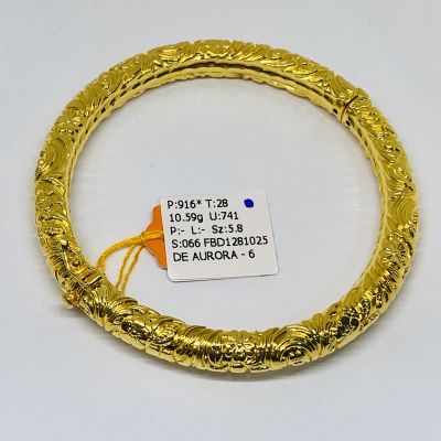 Bangle 916 - PAHAT JAWA HARDGOLD 1C