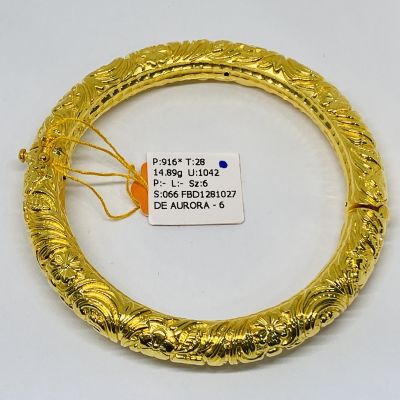 Bangle 916 - PAHAT JAWA HARDGOLD 1C