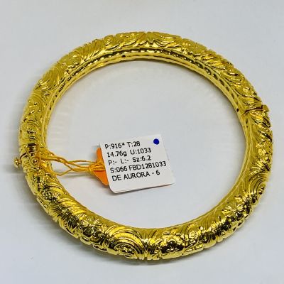 Bangle 916 - PAHAT JAWA HARDGOLD 1C