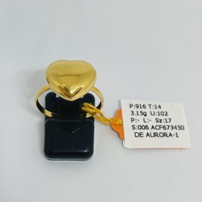 Cincin Fesyen 916 - LOVE PLAIN 1C
