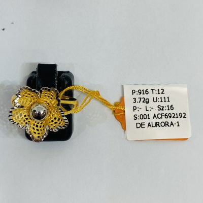 Cincin Fesyen 916 - BUNGA KERAWANG  2C