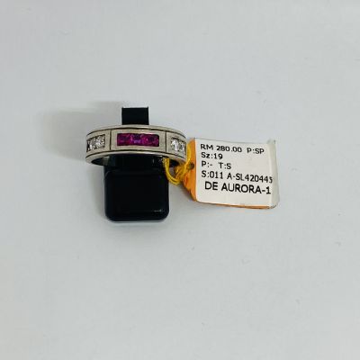 Cincin Perak 925 - BATU MERAH