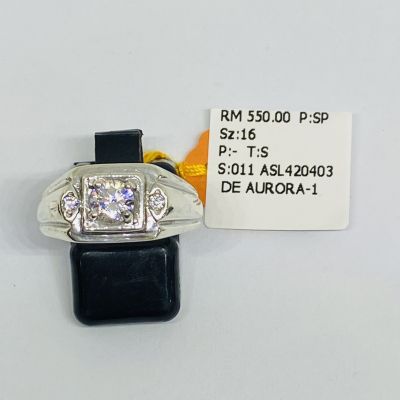 Cincin Perak 925 - BATU PUTIH