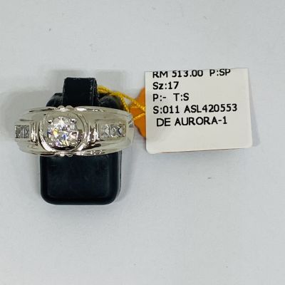 Cincin Perak 925 - BATU PUTIH