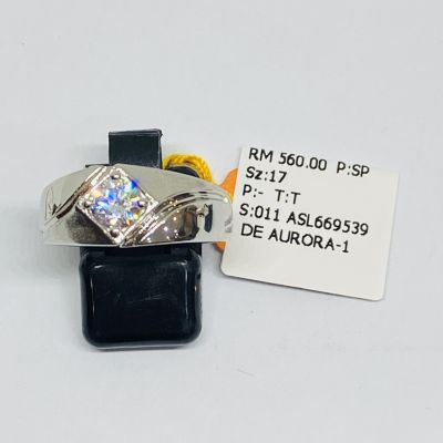Cincin Perak 925 - BATU PUTIH