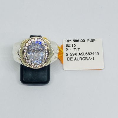 Cincin Perak 925 - BATU PUTIH