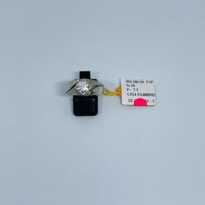 Cincin Perak 925 - BATU PUTIH