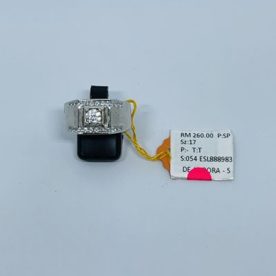 Cincin Perak 925 - BATU PUTIH