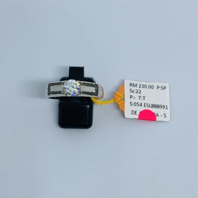 Cincin Perak 925 - BATU PUTIH