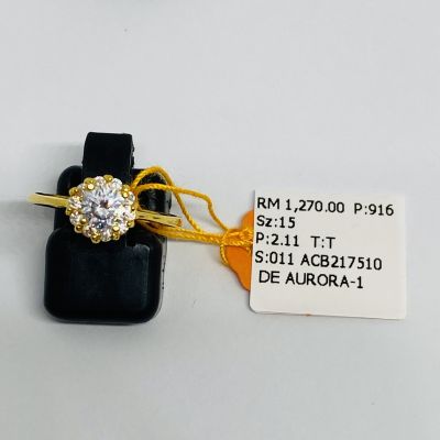 Cincin Permata 916 - CINCIN BATU CIRCLE