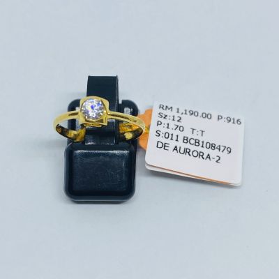 Cincin Permata 916 - CINCIN TUNANG ATAU NIKAH