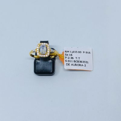 Cincin Permata 916 - ZIRCONIA